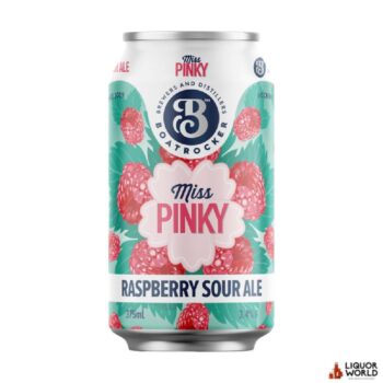 Boatrocker Miss Pinky Raspberry Sour Craft Beer Cans 375ml (24 Pack)