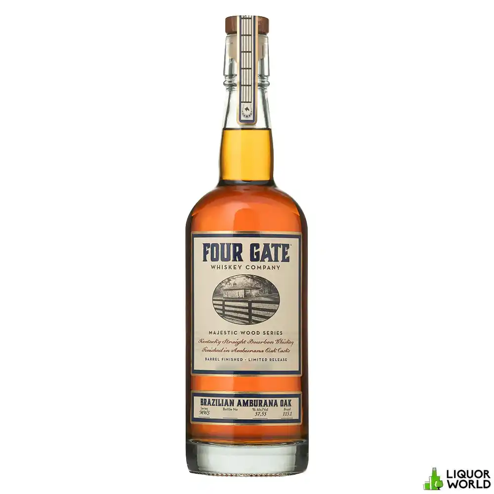 Four-Gate-Majestic-Wood-Series-Brazilian-Ambruana-Limited-Release-Barrel-Proof-Kentucky-Straight-Bourbon-Whiskey-750mL.webp