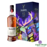 Glenfiddich 15 Year Old Limited Edition Design + Flask Single Malt Scotch Whisky 700mL