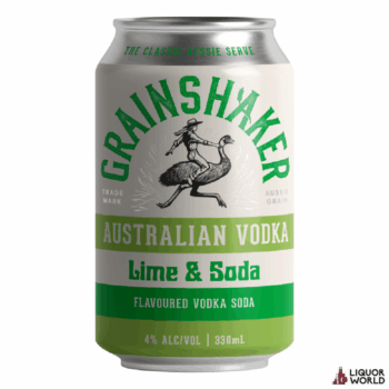 Grainshaker Lime & Soda Premix Cans 330ml (24 Pack)