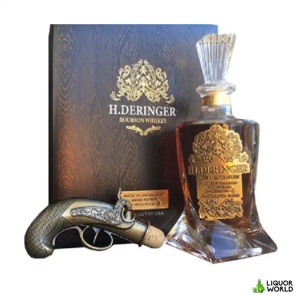 H.-Deringer-Small-Batch-Bourbon-Whiskey-Decanter-Gun-Stopper-Gift-Set-750mL-3.webp