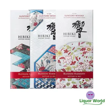 Hibiki Blossom Harmony Limited Edition Collection 2021-2023 Suntory Japanese Whisky 3 x 700mL
