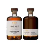 Hobart Whisky Christmas Cask Single Malt Australian Whisky + Barrel Aged Christmas Liqueur Gift Pack 2 x 500mL