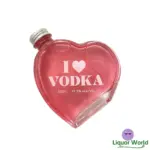 I Love Vodka Heart Shaped Bottle 200mL