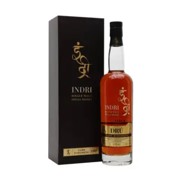 Indri Dru Cask Strength Single Malt Indian Whisky 700ml (The Award Winner INDRI)