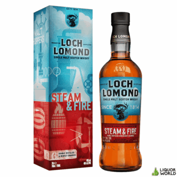 Loch Lomond Steam & Fire Double Distilled and Heavily Charred Single Malt Scotch Whisky 700mL