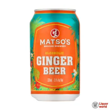 Matsos Alcoholic Ginger Beer Cans 330ml (24 Pack)