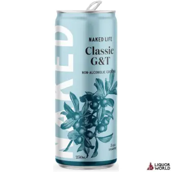 Naked Life Non Alcoholic Classic G&T Cocktail 250ml (24 Pack)