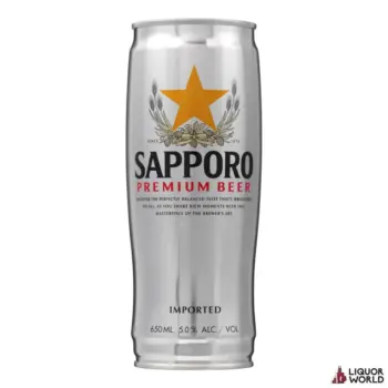 Sapporo Premium Beer Cans 650ml (12 Pack)