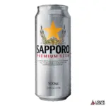 Sapporo Premium Lager Beer Cans 500ml (24 Pack)