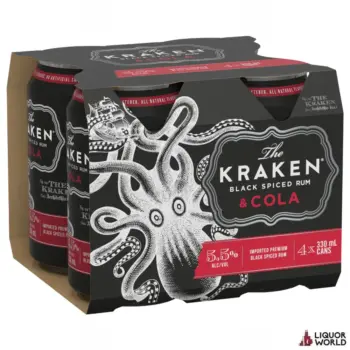 The Kraken Rum & Cola Cans 330ml (24 Pack)