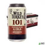 Wild Turkey 101 Kentucky Straight Bourbon & Cola 6.5% Case 24 x 375mL Cans
