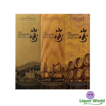 Yamazaki Limited Edition Collection 2021-2023 Suntory Single Malt Japanese Whisky 3 x 700mL