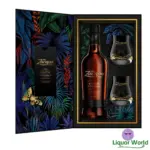Zacapa Centenario Edicion Negra Sistema Solera Gran Reserva Rum + 2 Glasses Gift Pack 700mL