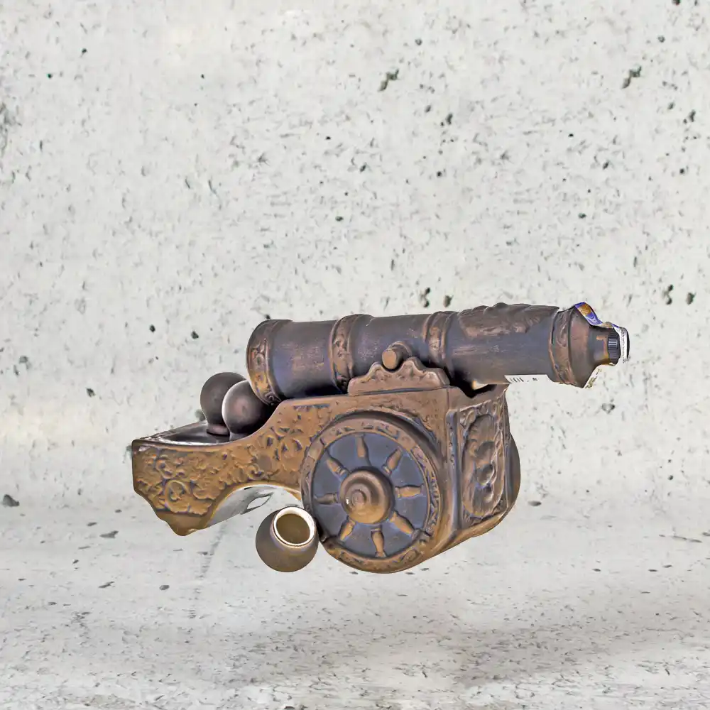 Zlatogor-Ceramic-Medieval-Cannon-With-Cannonballs-Ukrainian-Vodka-Miniature-500mL-2.webp