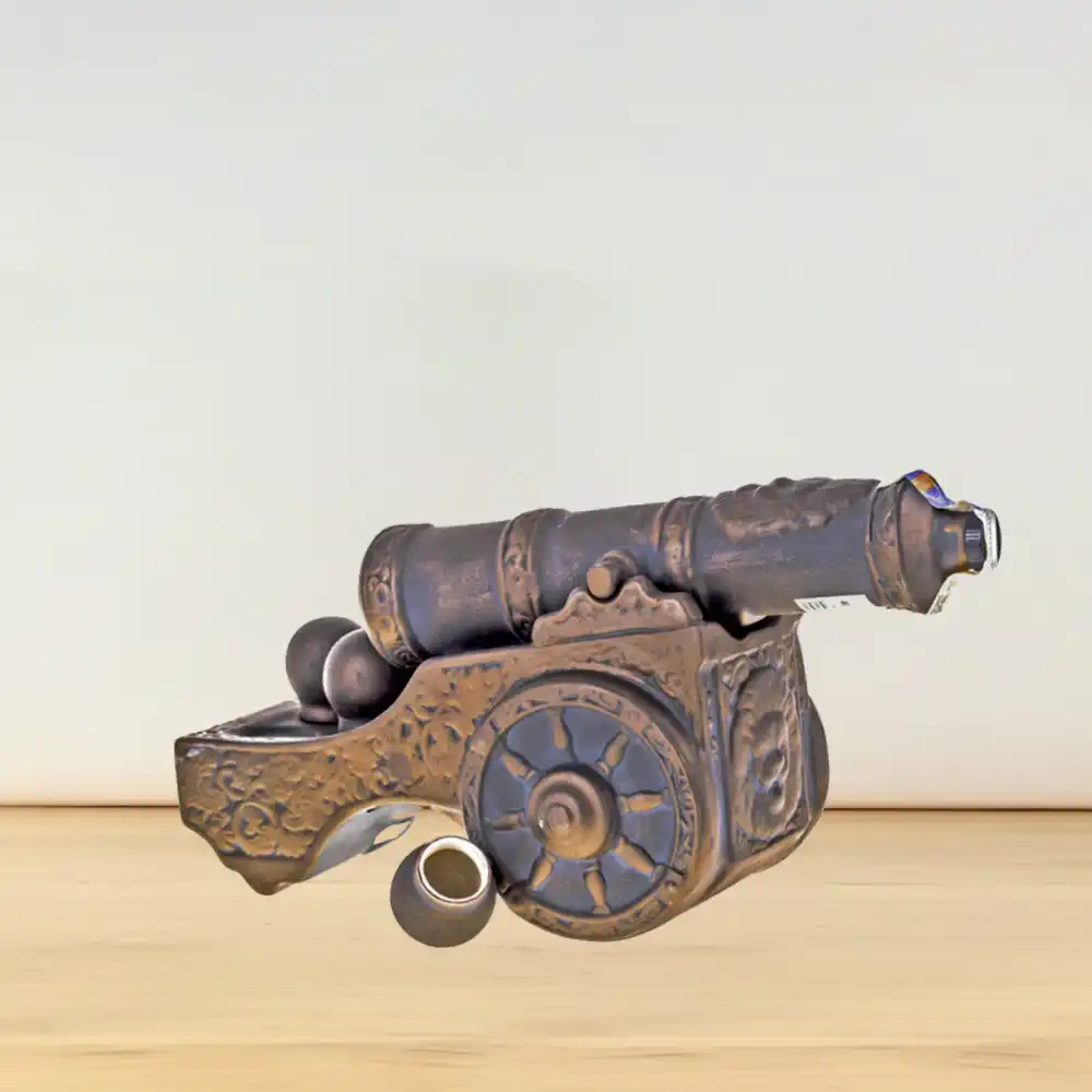 Zlatogor-Ceramic-Medieval-Cannon-With-Cannonballs-Ukrainian-Vodka-Miniature-500mL-4.webp