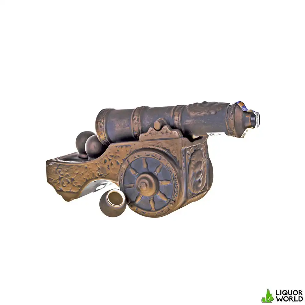 Zlatogor-Ceramic-Medieval-Cannon-With-Cannonballs-Ukrainian-Vodka-Miniature-500mL.webp