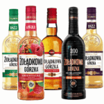 Zoladkowa Gorzka Polish Vodka Set – Fig, Raspberry, Irish Whisky, Black Cherry & Mint (5 x 500mL)