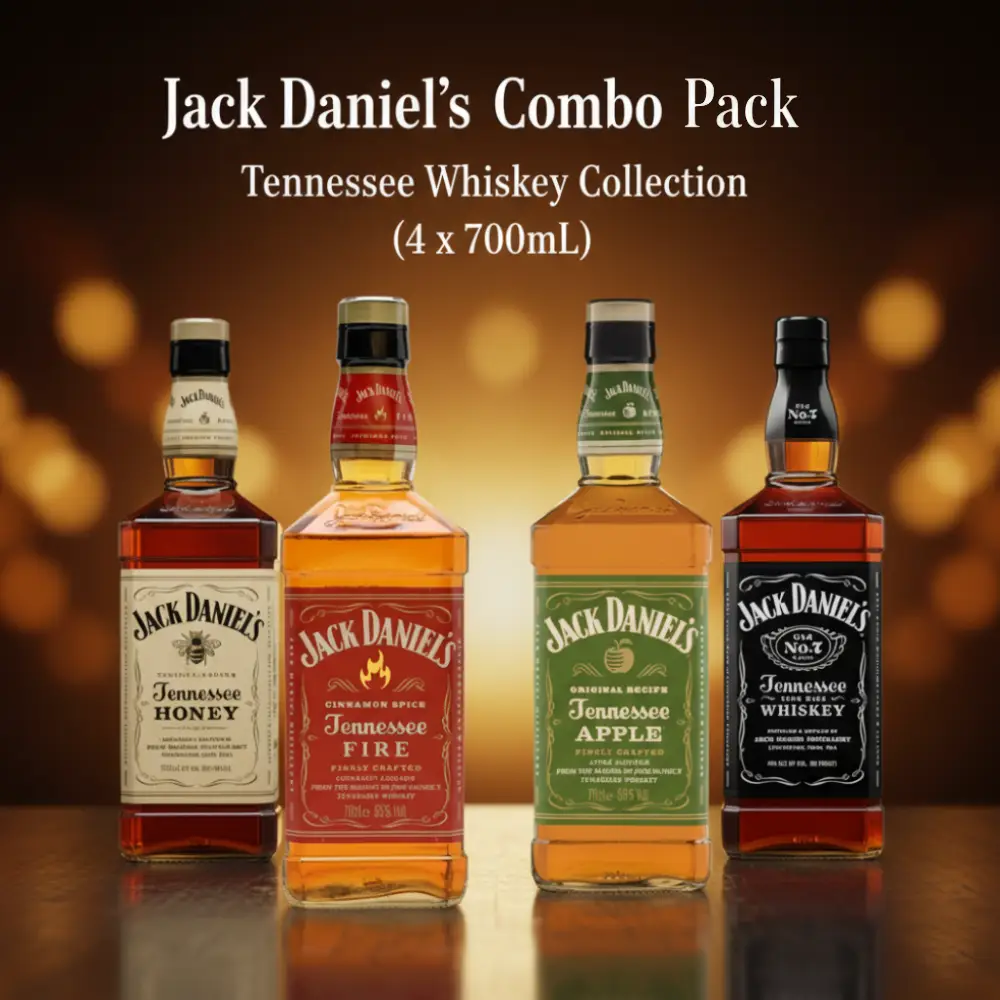 Jack Daniel’s 4 Pack Combo Whiskey (4 x 700mL) 2 Jack Daniel’s 4 Pack Combo Whiskey (4 x 700mL)